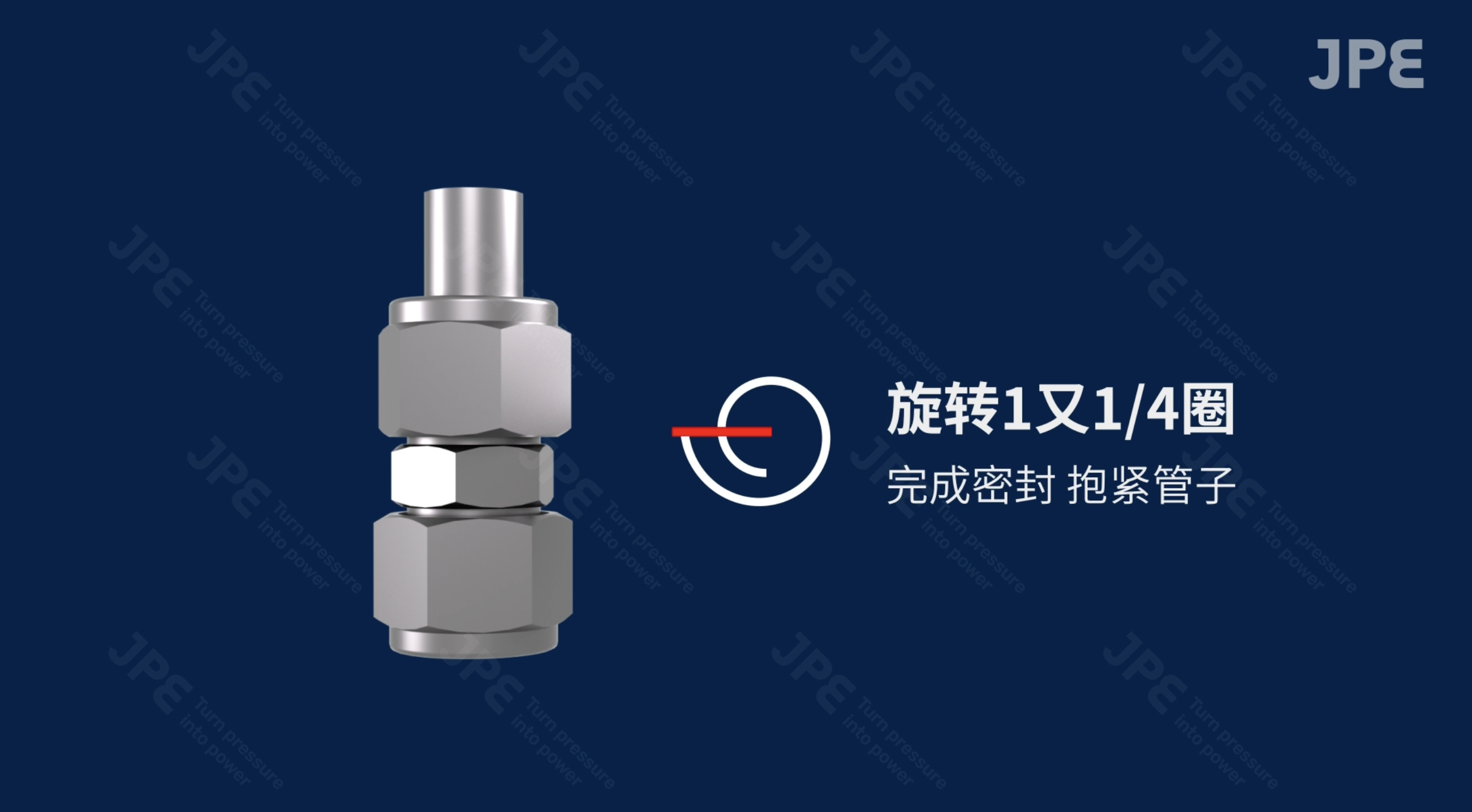 卡套接头锁紧